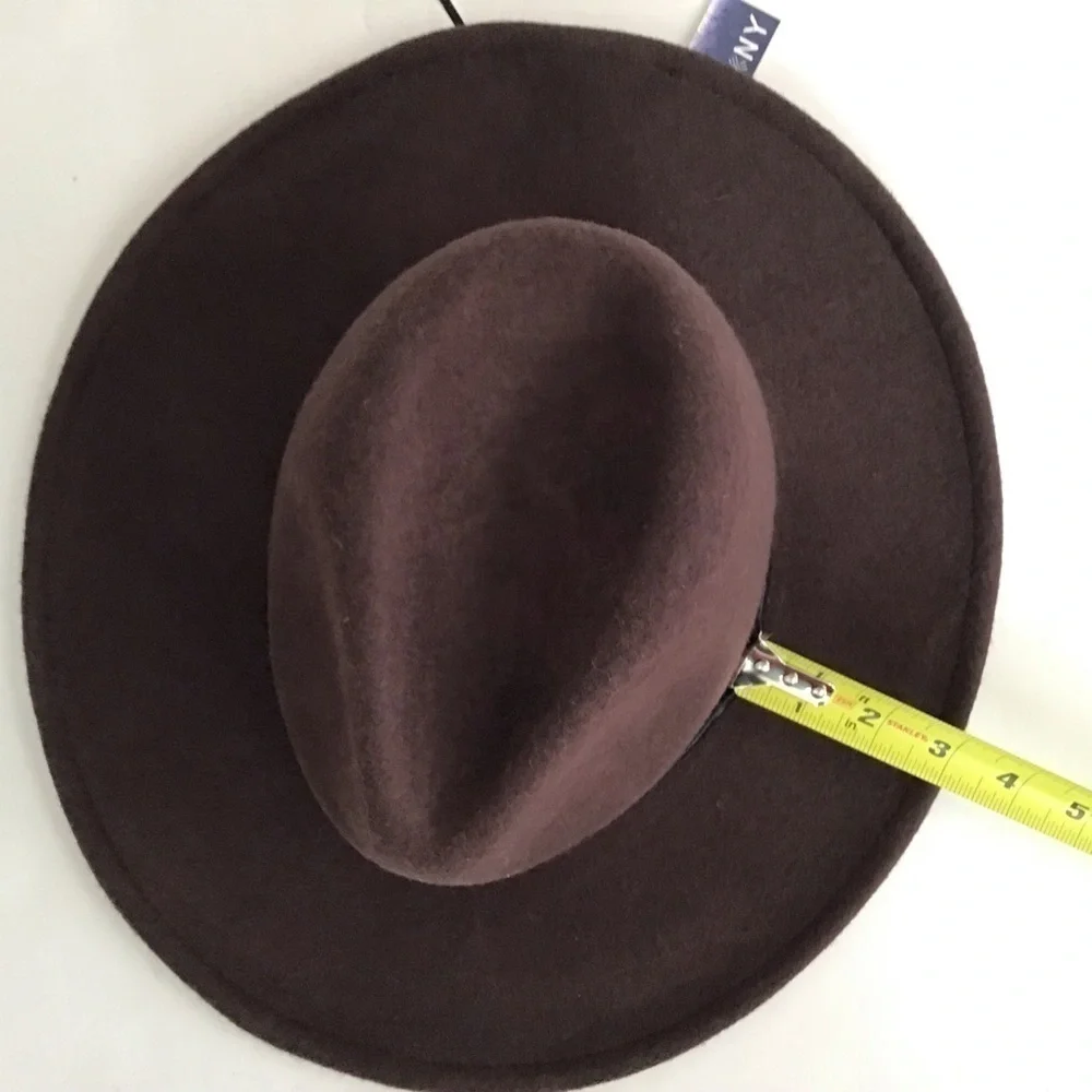Artisan NY chocolate brown wool cowboy/ outback hat. NWT one size. 3” br…